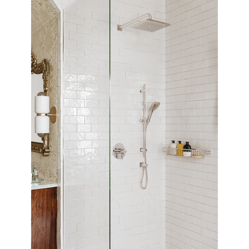 Handshower Outlet with Integrated Volume Control, Polished Nickel
