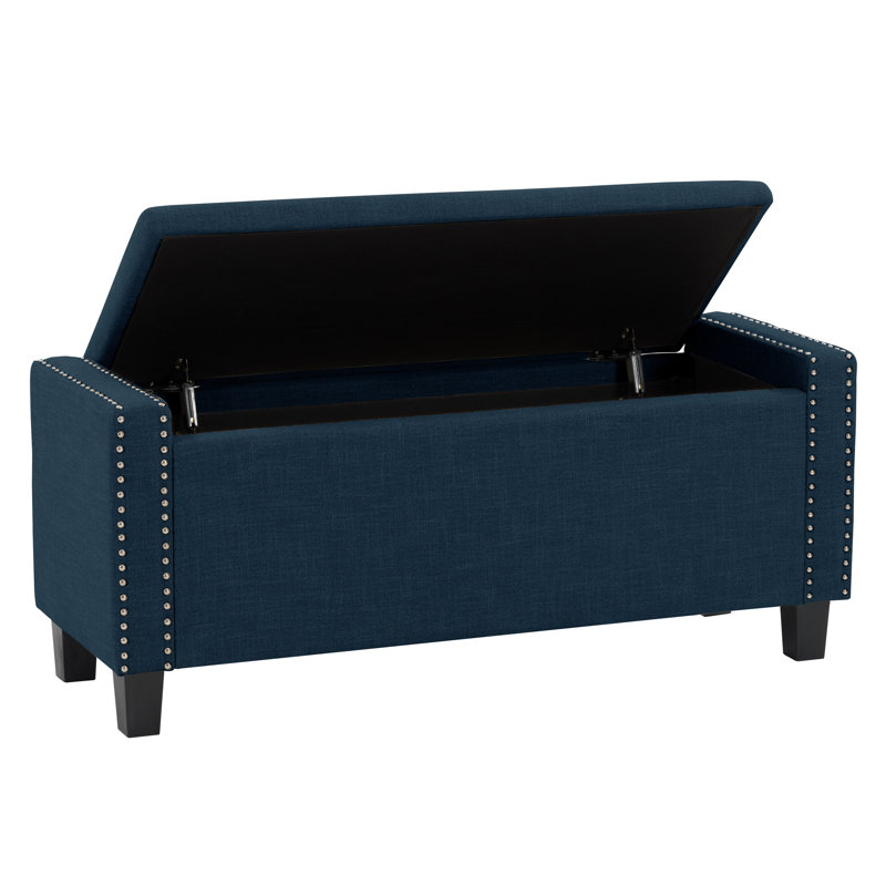 Banc de rangement Thane, Bleu marine
