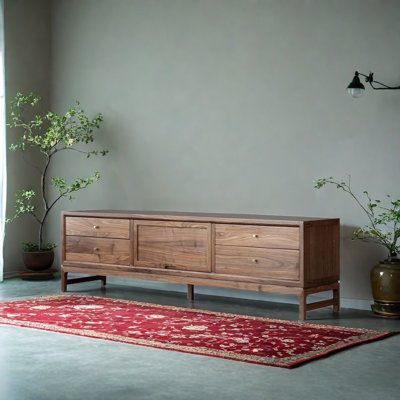 Nouveau meuble télé chinois moderne en bois massif