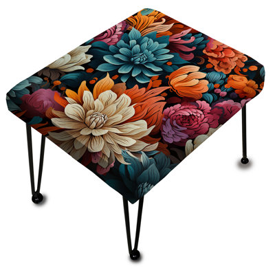 Nalla - Repose-pieds rectangulaire floral