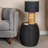 Marina Round Rattan Barrel Side Table-1907918353