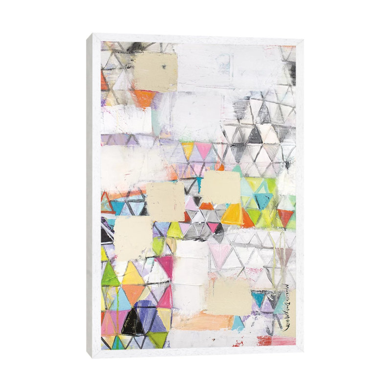 Cover up 1 Piece Painting on Canvas, 101.6cm H x 66.04cm W x 3.81cm D, White Framed