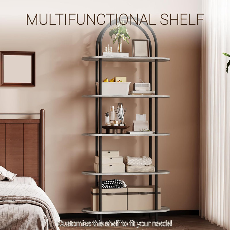 182cm H x 80cm W Bookcase, Grey