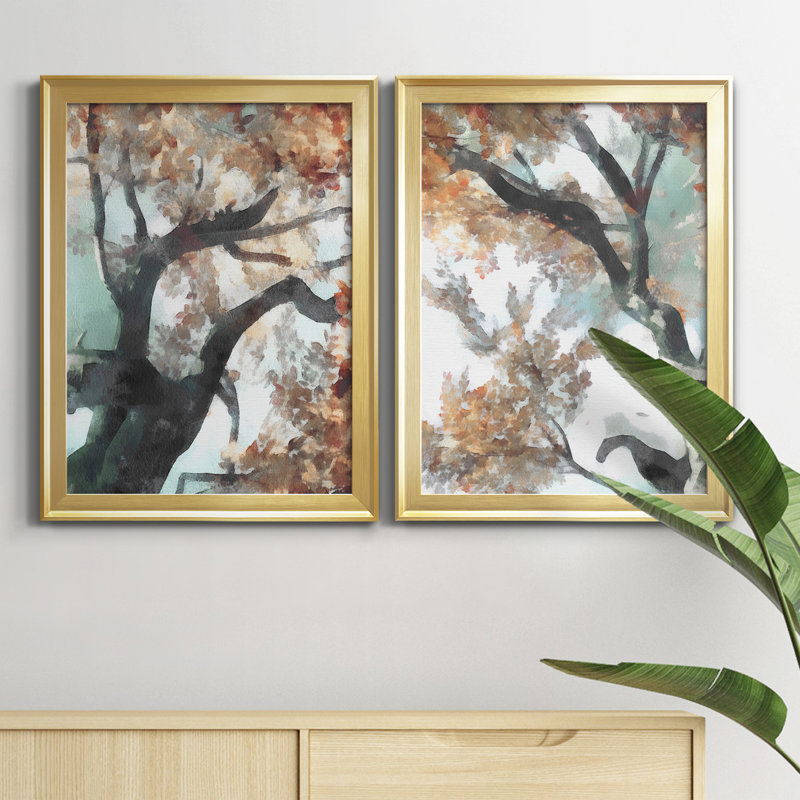 Fall Tree I, reproduction encadrée de qualité supérieure - prête à être accrochée, H 36,5 po x l 26,5 po x P 1,25 po