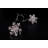 Shimmer Snowflake Brass Stainless Steel