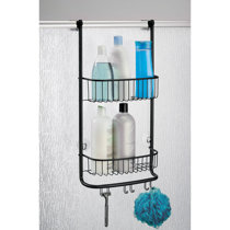  iDesign Circlz Plastic Hanging Shower Caddy, Extra Space for  Shampoo, Conditioner, and Soap with Hooks for Razors, Towels, Loofahs, and  More, 5 x 10.6 x 26, Frost White : Home 