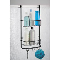iDesign Neo Medium Wire Hanging Shower Caddy, Silver