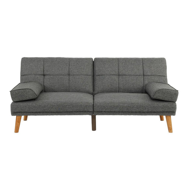 Measemease 71.14'' Modern Sofa Living Room Couch Living Room Sofa Comfy Couch, Blue/Gray Polyfiber