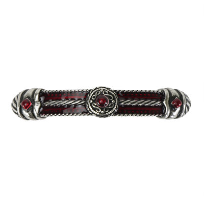 Vortice Glaze 3 inches center to center pull with Ruby Red glaze in Chalice
