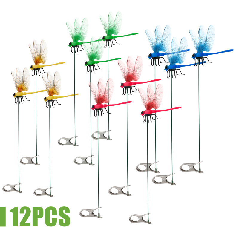 12 Pack Dragonfly Clip