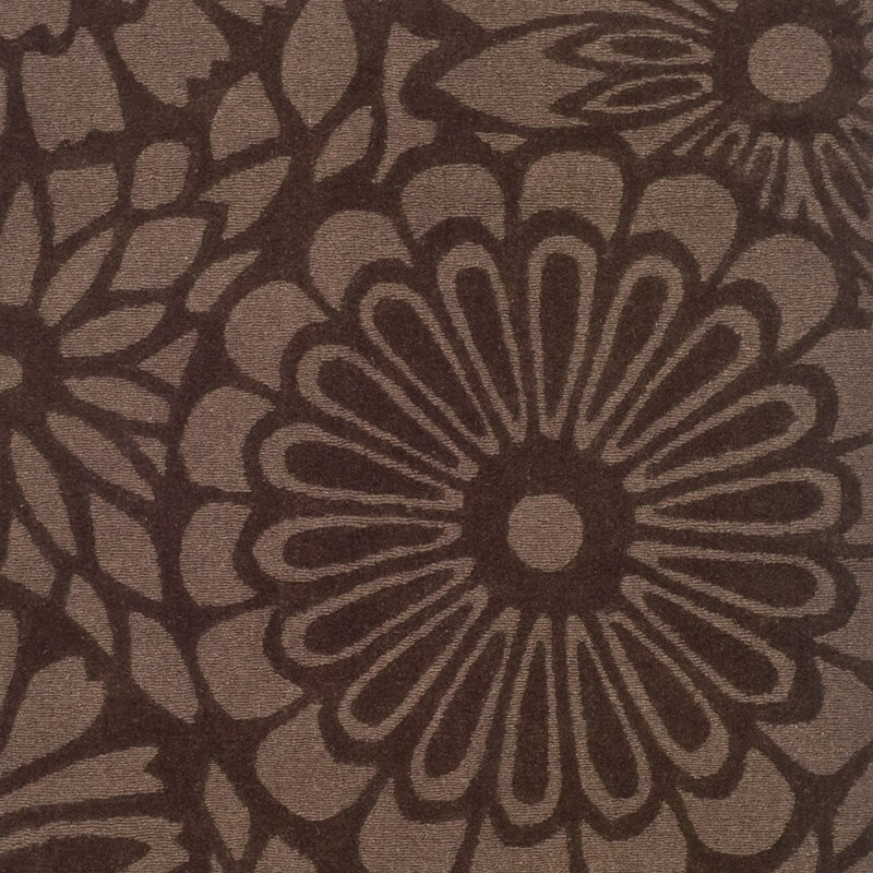 Full Bloom Martha Stewart Tufted/Hand Loomed Wool Pile Floral Rug, Rectangle 5' x 8'