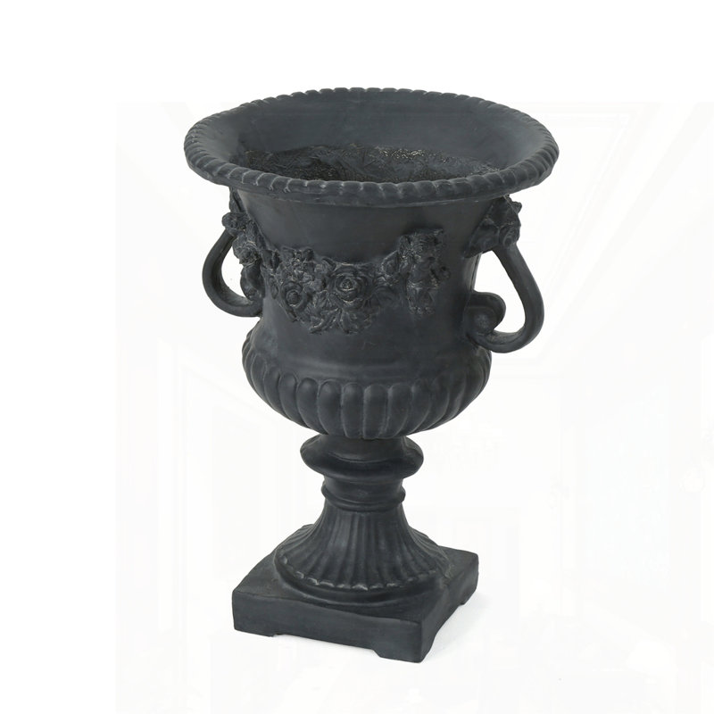 Outdoor Modern Planter, Antique Black
