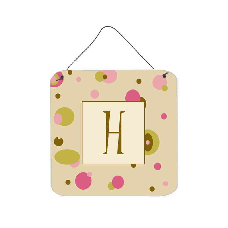 Monogram Dots by Denny Knight Graphic Art Plaque, H