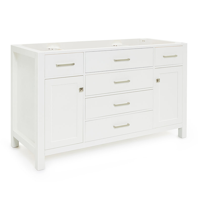 Base de meuble-lavabo simple Petrel, Blanc