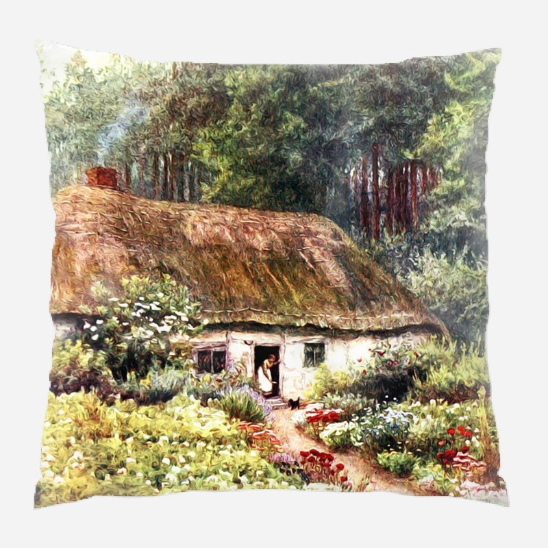 Coussin rétro Eidson, Intérieur, Microsuède