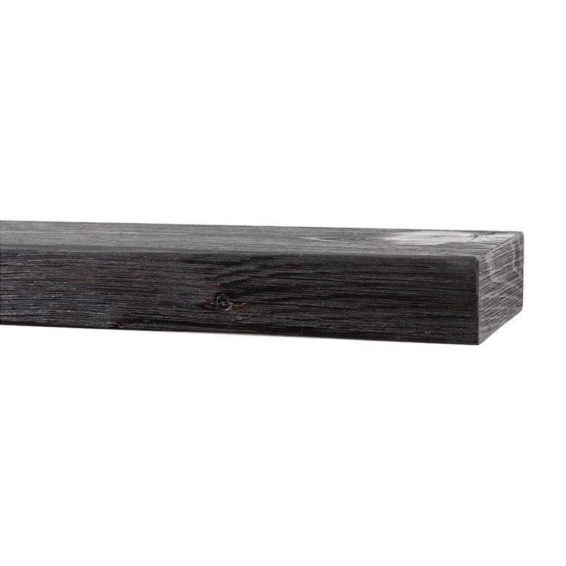 Tablette de manteau Modern Ember Vara, 48", Ébène