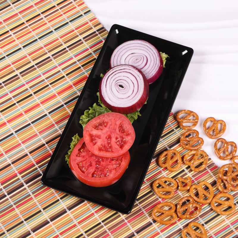 12" Melamine Dinner Plate, Black