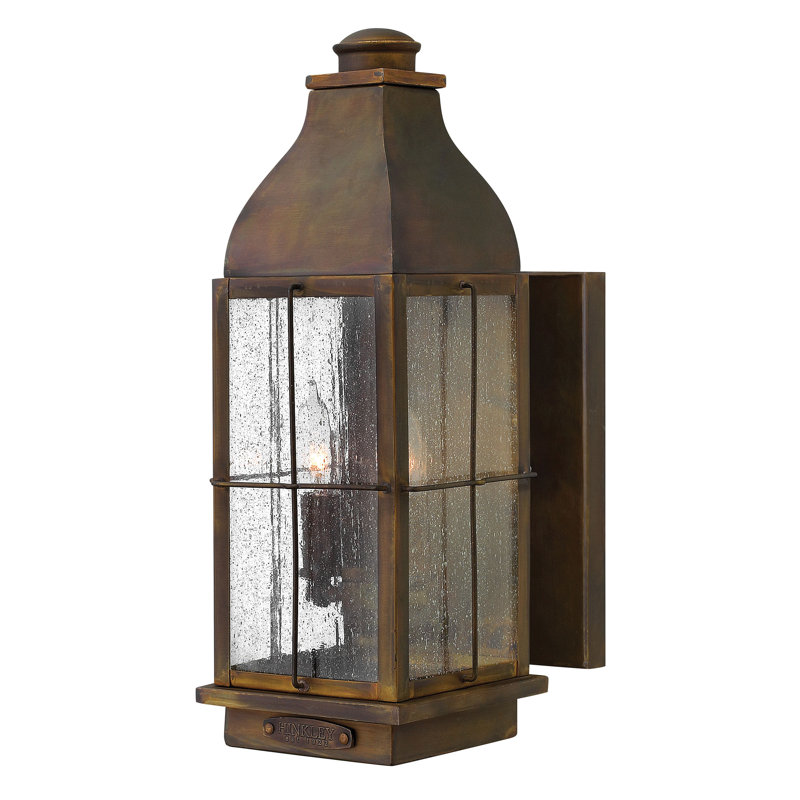 Bingham 2-Light Outdoor Wall Lantern, No Bulb, Sienna