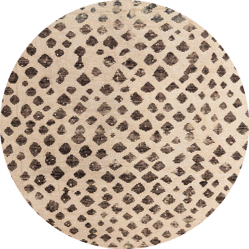 Tapis abstrait moderne 4986, Rond 7 pi