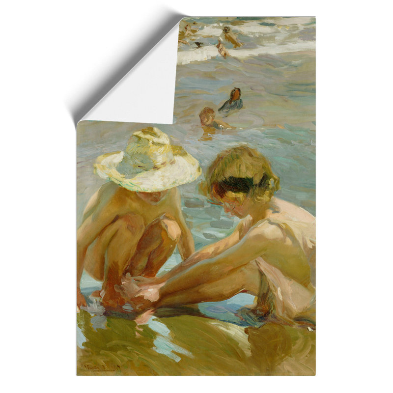 The Wounded Foot by Joaquin Sorolla Y Bastida - No Frame Painting, 30cm H x 21cm W x 0.1cm D