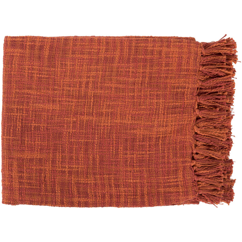 Tori Throw Blanket, Rust Red / Brick