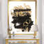 «Gold and Black Drift II», reproduction d'art sur toile-48299092-48299093