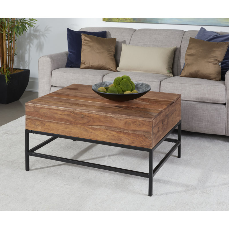 Solid Wood Top Coffee Table
