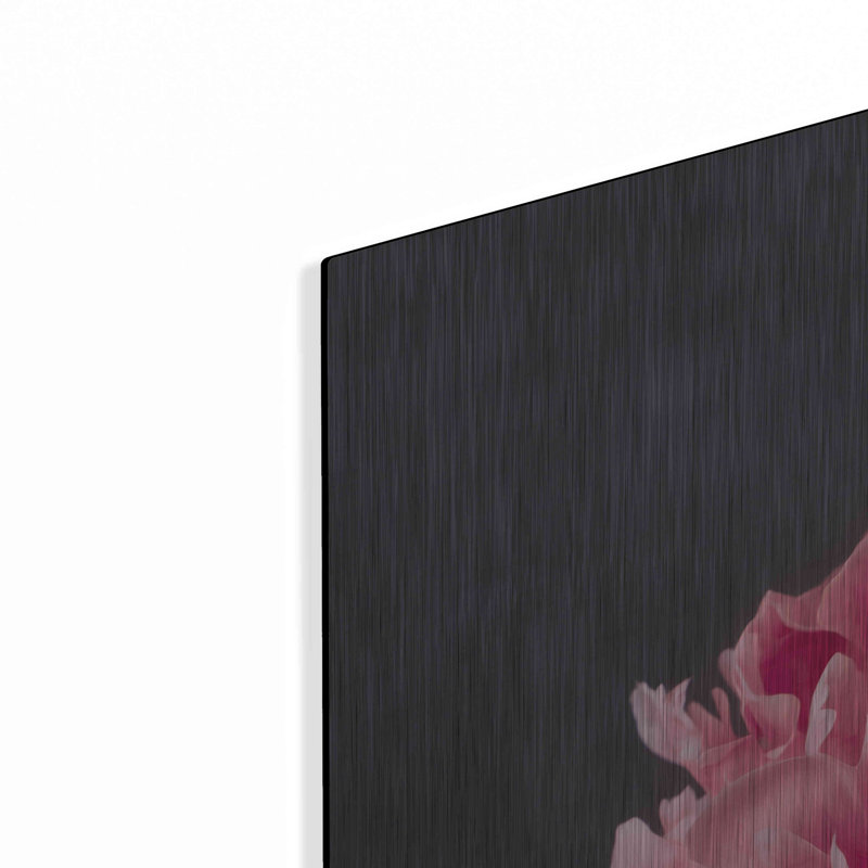 «Perfectly Pink» par Leah McLean, art mural en métal, H 36 po x l 36 po
