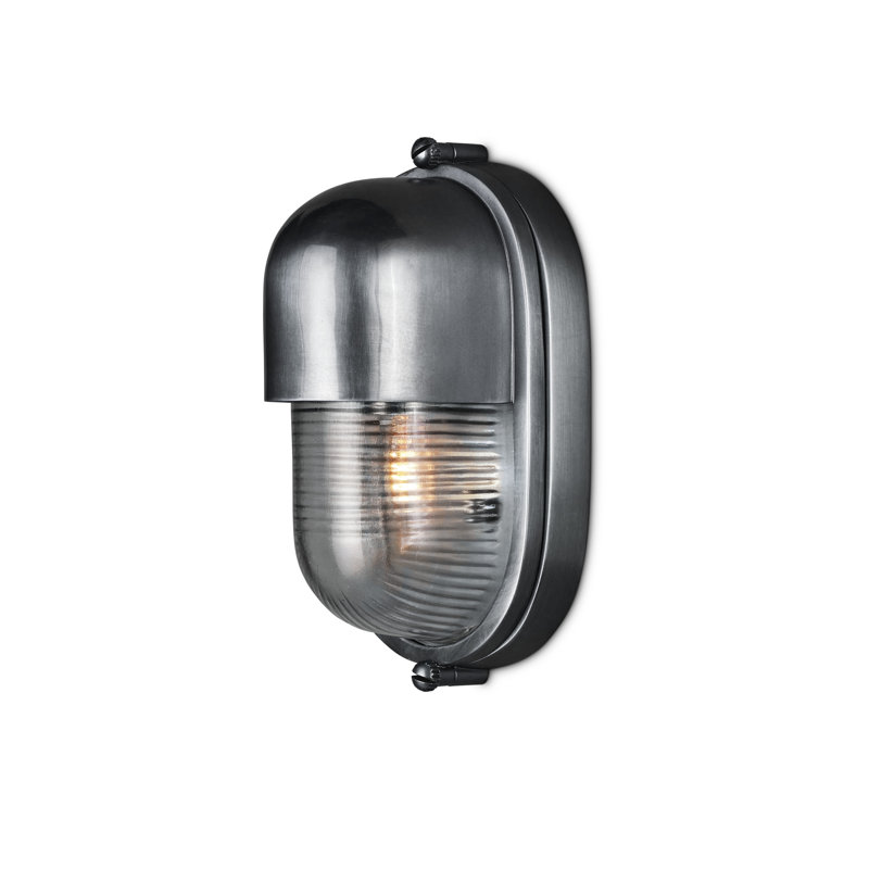 Maritime Outdoor Wall Sconce, Nickel