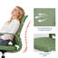 Fauteuil de bureau ergonomique en filet avec accoudoirs relevables et support lombaire, chaise de bureau à dossier moyen avec rotation à 360 ° pour le bureau personnel-837060918-837060914