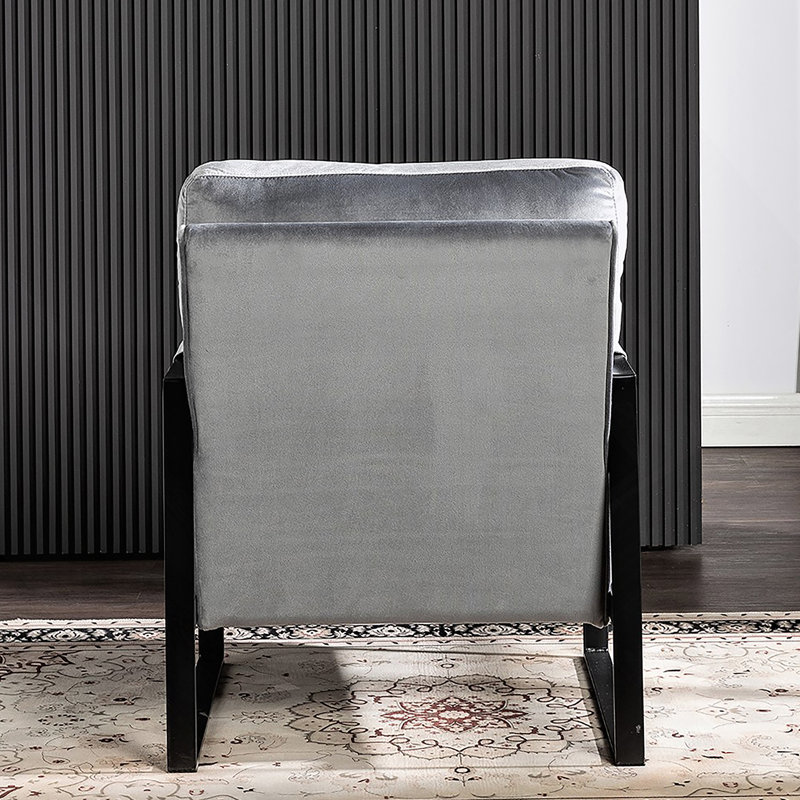 Fauteuil d'appoint Classic Mid Century Modern, Gris