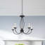 Lustre 5 lumières façon bougie Maynes