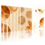 «Contemporary Boho Abstract Circles Stripes Leaves», ensemble de 3 impressions sur toile-1842081043