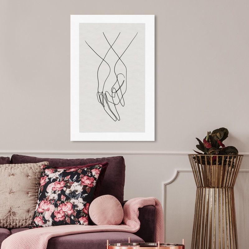 «Hands Shapes», impression sur toile, H 30 po x l 20 po, Toile tendue, Sans cadre