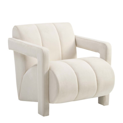 Velmor Contemporary Velvet Accent Armchair with Soft Upholstery and Sturdy Construction for Elegant Comfort