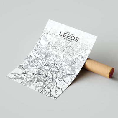 Carte de la ville de Leeds, impression