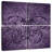 Kerner Purple Damask Butterfly