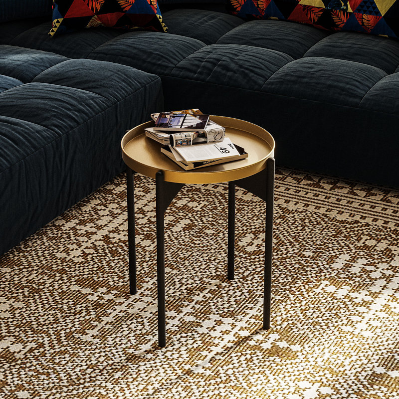 Glorias End Table, Gold