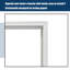 Porte extérieure en fibre de verre avec moulure de brique et de vinyle, porte d'entrée démontable, 2 panneaux de style rétro (un ensemble: dalle de porte * 1; un autre ensemble: cadre de porte * 1)-111076680-112246379