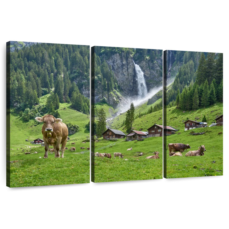 Alvord Switzerland Highland Cows, 32" H x 50" W