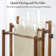 3 Tier Freestanding Towel Rack - Rustic Dark Brown Wood Bathroom Towel Drying Stand Holder With Bottom Storage Shelf