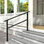 Ensemble de 2 rampes d'escalier d'extérieur en métal-99955511