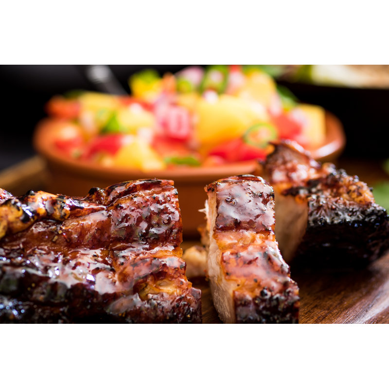 Jerk Pork Belly - Wrapped Canvas Print, 51cm H x 76cm W x 3.8cm D