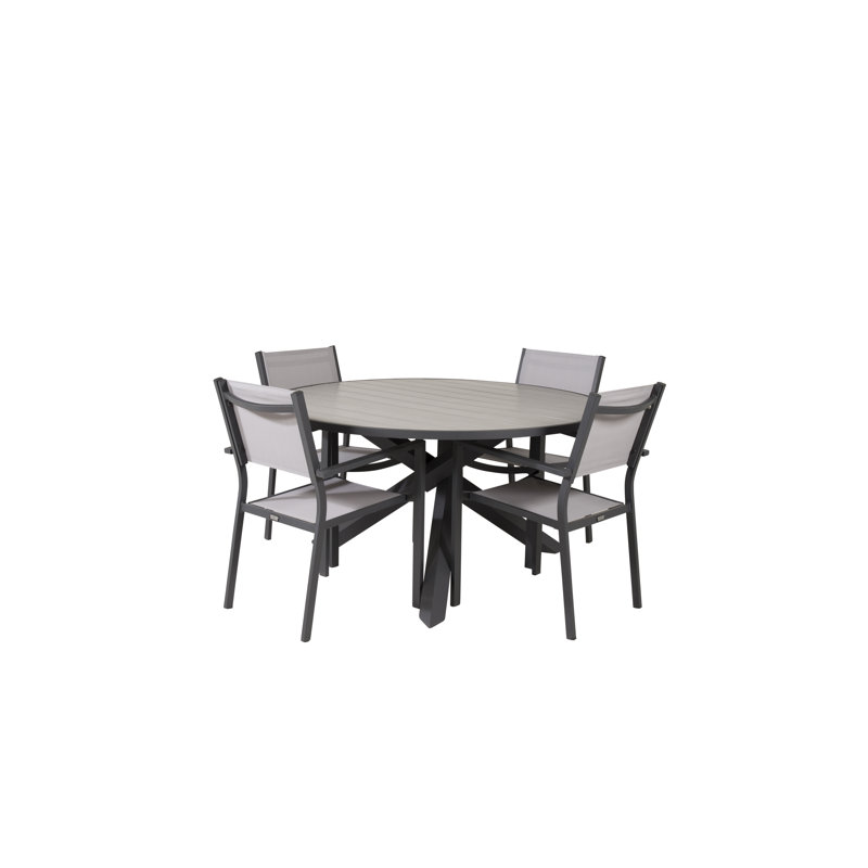 Akia 4 - Person Patio Dining Set with Round Table