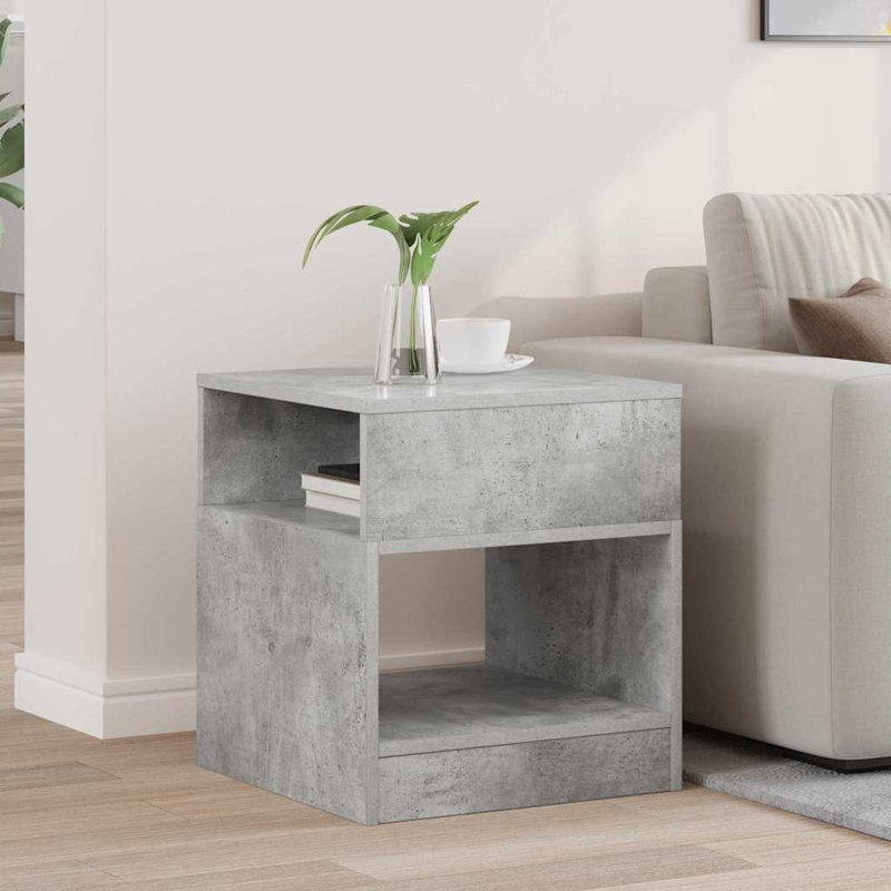 End Table, Concrete Grey