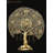 96" Large Brass Tree of Life Wall Art with Birds – Handcrafted Sculptural Wall Decor, Gold Finish