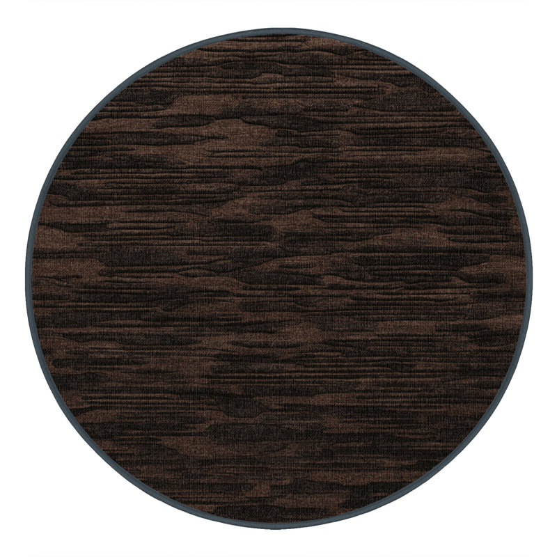 Tapis abstrait lavable à la machine, Rond 3 pi