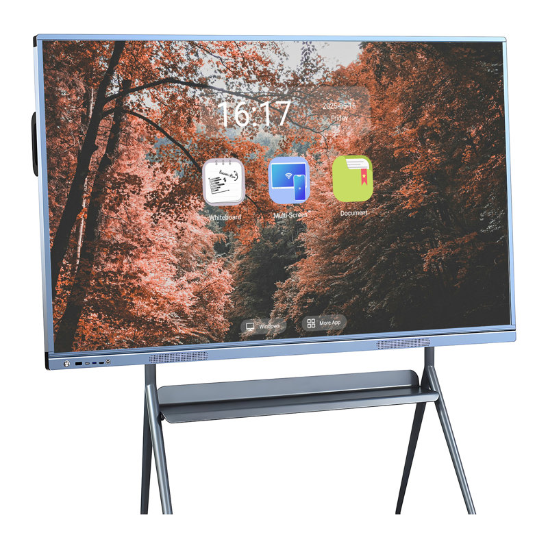JYXCN Smart Board 86 Inch Touch Screen Computer, All-in-One Interactive Whiteboard, Dual System Cloud Sharing for Effortless Teamwork Ideal for Classroom, Office & Presentations