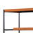 Johnston Honey Oak and Black 5-shelf Bookcase