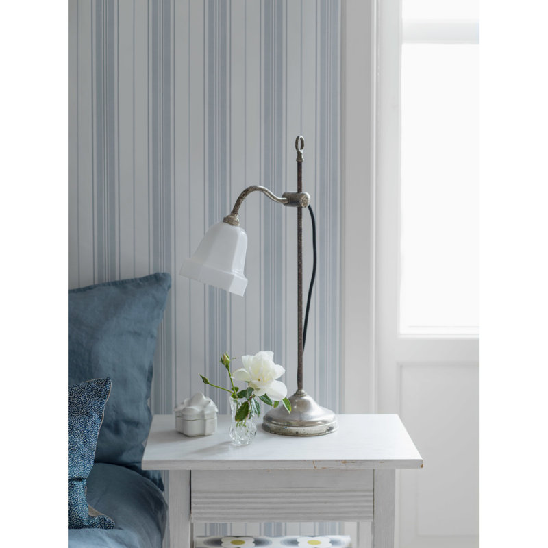 Boråstapeter Hamnskär Stripe Wallpaper, Blue